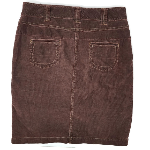 Free People Button up Front Corduroy Skirt Size 4 - Picture 4 of 5